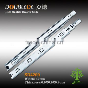 42mm triple rails wire basket steel ball bearing drawer slide