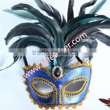 Party Supplies Birthday Big Rooster Blue Feather Venetian Masks