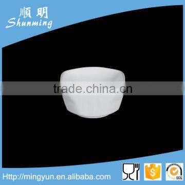 White plastic melamine dish