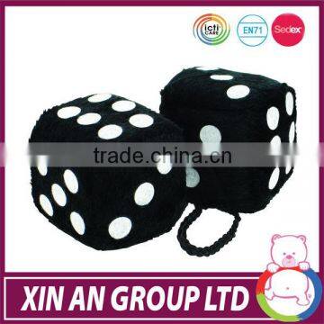 promotional gift black and white fuzzy dice