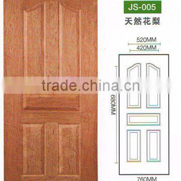 wood veneer moulded hdf door skin