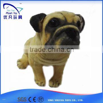 yiwu wholesale eco-friendly simulate mini soft dog stuffed pug toy animal