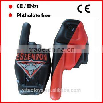 Inflatable hands Inflatable single finger palm can be used to cheer