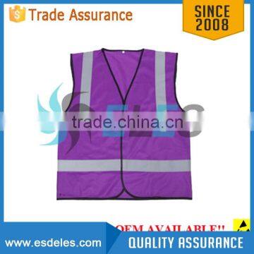 Pink High visibility Reflective safety vest
