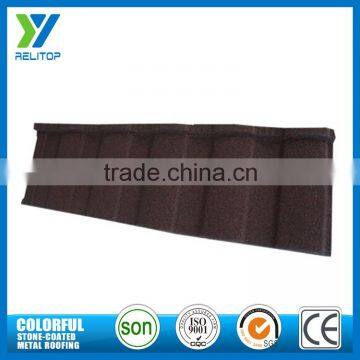 Roman type sand coated fireproof building materials metal roof tile