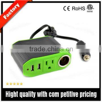 DC to AC 100W Direct Plug-in Power Inverter with 3.1A 2 USB Ports