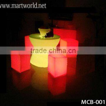 Latest Design LED Light Cube Wedding Decoration;Customized Light Cube for Wedding Events&party(MCB-001)