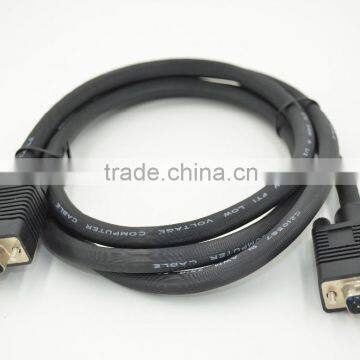 Xinya hot selling factory price black VGA cable Male-Male Support 1280*960,1600*900 ,1600*1200