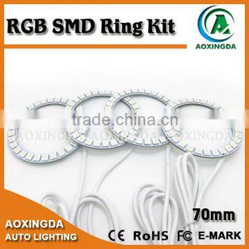70mm 5050 circular halo ring RGB SMD led angel eye