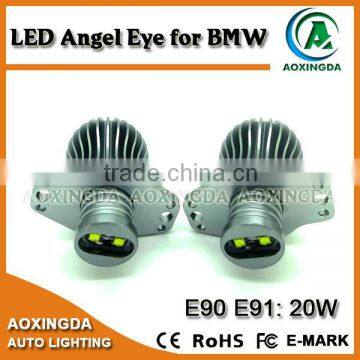 20W LED Angel Eyes Headlight LED Marker Light for 05-08 E90 E91 Pre-Facelift