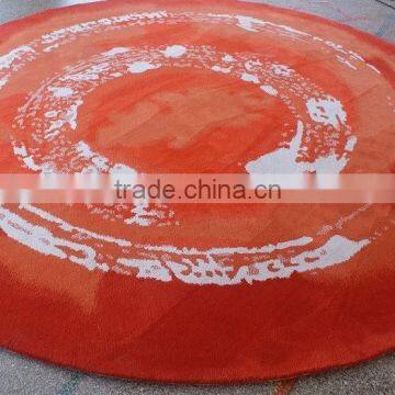 Chinese Round Wool Silk Rugs, Classic Polypropylene Rug