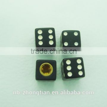 New style tire valve caps with Dice design