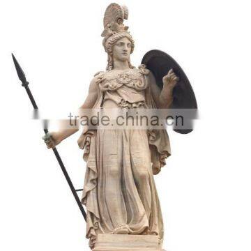 Garden Carved Natural Stone Granite Athena Statues