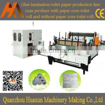 High speed automatic embossed rewinding toilet roll products machine equipment