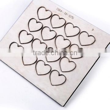 Custom steel rule cutting dies with heart shape