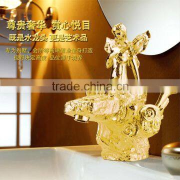 High Quality Brass Artistic Faucet, Single Handle Gold Faucet, Best Sell Item                        
                                                Quality Choice
