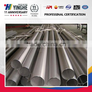 201 induction stainless steel round welded pipe for handrail