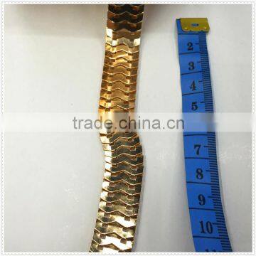 gold chain for waist chain,big chain for decoration,scale shaped chain