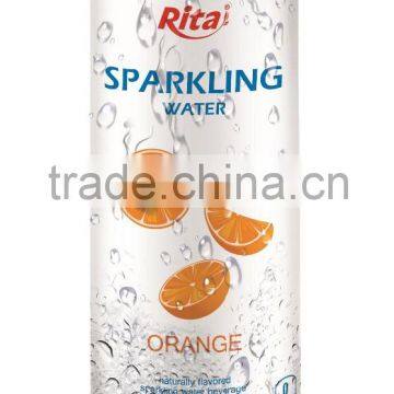 320ml Slim Can Orange Flavored Sparkling Water