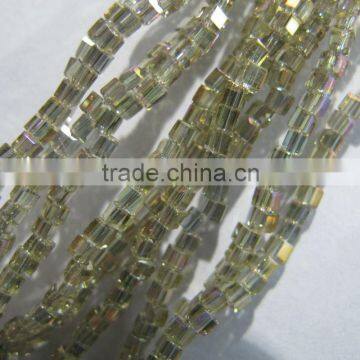 Sales of color Square 4mm crystal multi colored seed bead CB063