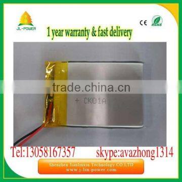 2014 li polymer battery 3.7v and differents kinds of capacity battery pack made in China