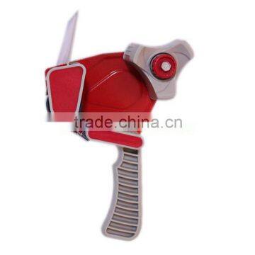 Tape dispenser for many kinds of adhesive tapes with handle