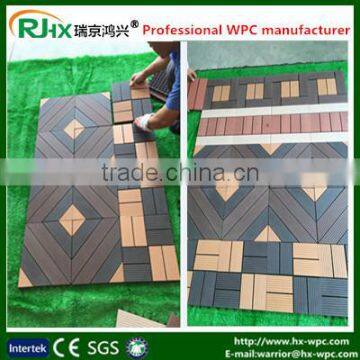 Modern WPC DIY Tiles for Indoor Outdoor Flooring photo-3