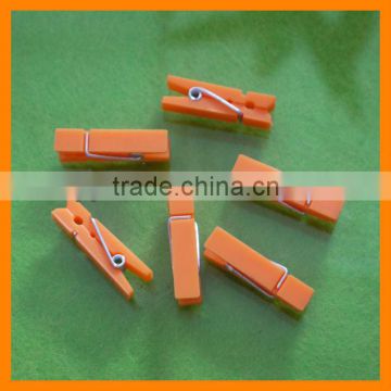 Orange Plastic Cloth Clip