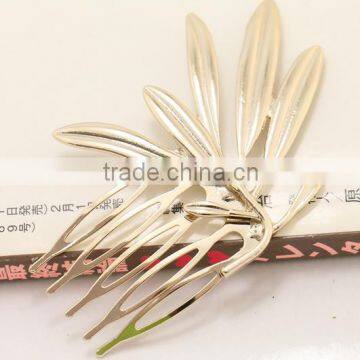 fashion gold plated hair comb bridal hair pieces hair accessories