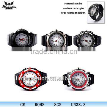 Multi-color Racing Field Pilot Army Sports Style Rubber waterproof sport watch