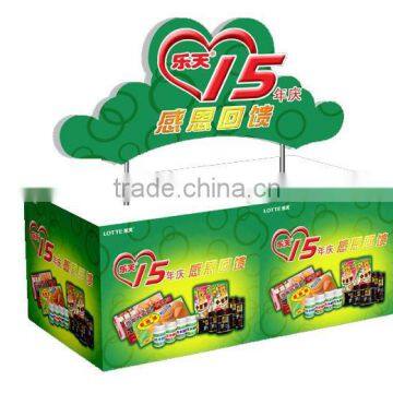 Advertising POP Display Stand Shelves For Supermarket Promotion