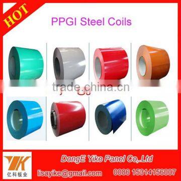 Red PPGI Color Coated Steel Coils for roof and wall