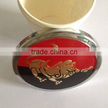 Customized 3D Colorful Plating Adhesive Round Acrylic Car Grille Badges Car Badge photo-6