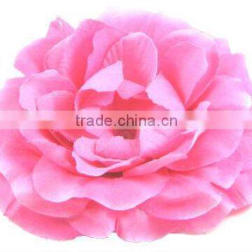 New design wholesale DIY hair accessories silk peonies pinup flowers--hot pink H-003