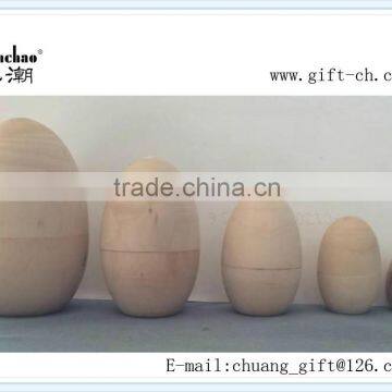 wooden nesting easter eggs for decoration