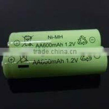 nimh aa 600mah 1.2v battery