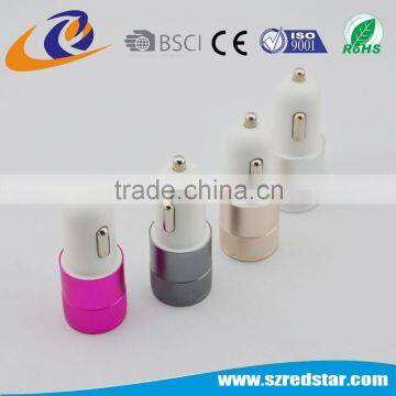 Promotional Gift Universal Dual Usb Colorful Car Charger
