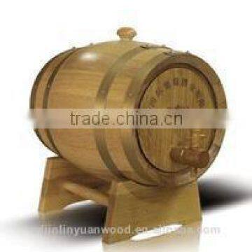 Factory Direct Sale Good Quality Oak Wooden Wine Kegs With Printing Logo photo-3