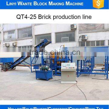 Fully Automatic Hydraulic Station QT4-25 Automatic Concrete Hollow Block Making Machine photo-6