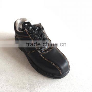 Best-selling Ming cowhide and PU injection outsole material cheap safety shoes work shoes in stock, HW-2052