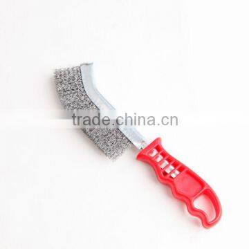 plastic crimped wire hand scratch brushes, length 265 mm 10 1/2"