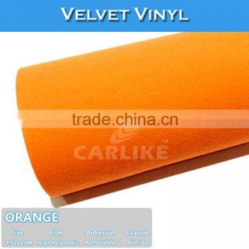 CARLIKE Air Bubble Free Light Blue Car Vinyl Velvet Wrap Film photo-5