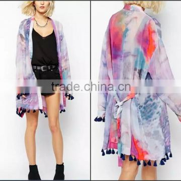 High Quality Sexy Beachwear Polyester Chiffon Fashion Kaftan