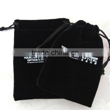 Black Velvet Jewelry Pouch Bag photo-3