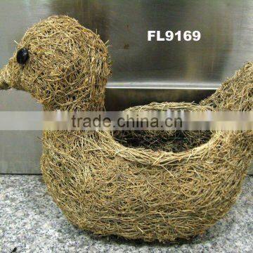 rattan animal basket,animal planter,rattan animal,garden decoration,rattan basket,wicker basket,rattan decoration,rattan craft