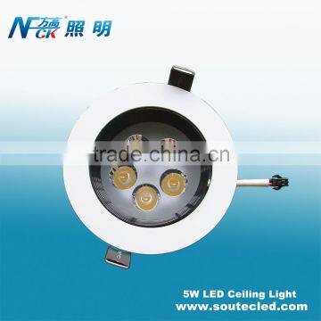 High lumen movable ceiling light fixture 5W antiglare round ceiling light restaurant ceiling light