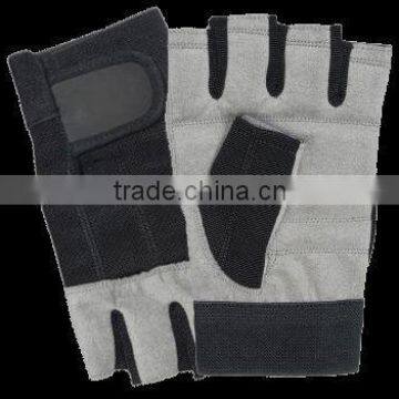 Leather Weight Lifting Gloves JEI-1157 N