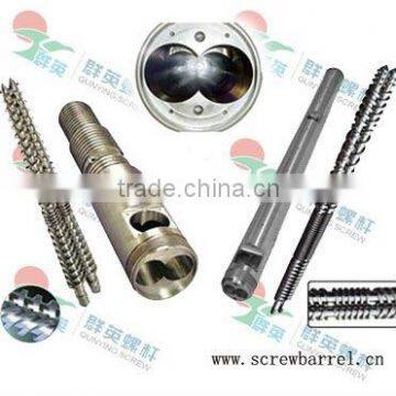 PVC extruder machine parallel twin screw cylinder(conical or parallel twin screws)