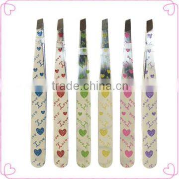 Beauty eyebrow tweezers eyelash extension tweezer for girls