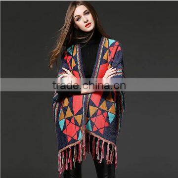 2016 Sunday Angora Yarns Women Bohemian Hooded Coat Cape Poncho Shawl Scarf                        
                                                Quality Choice